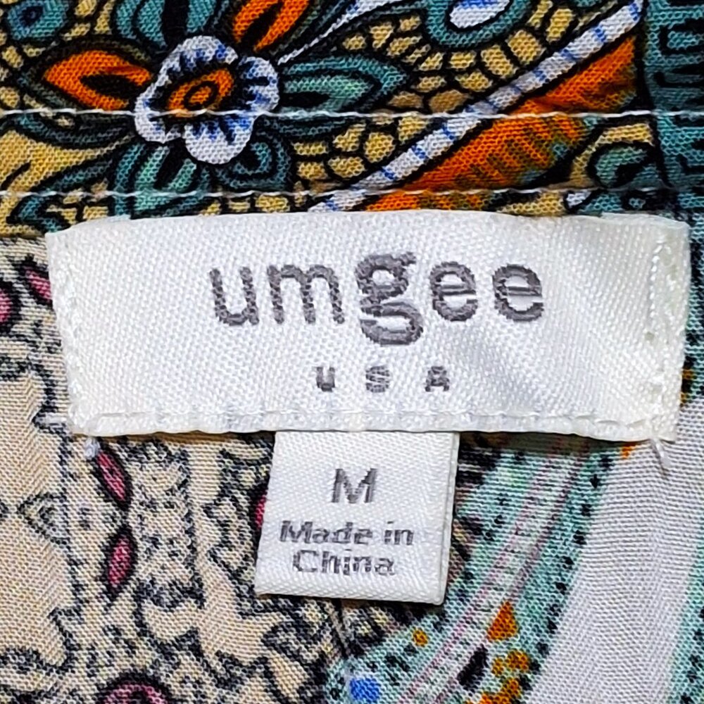 Umgee Brand Dress Paisley Print Size Medium - Picture 11 of 12